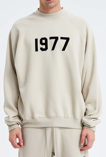 1977圆领卫衣 水泥白