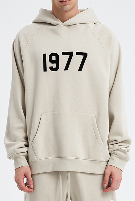 1977连帽卫衣 水泥白