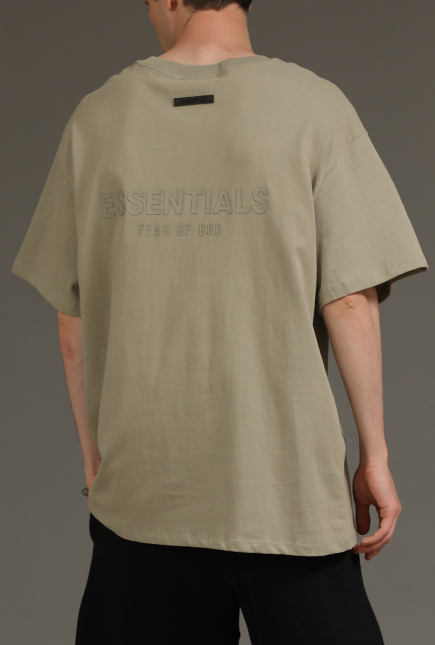 标志贴花T恤 苔藓色